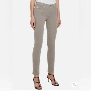 ADRIANO Goldschmied 27 Waist The Stevie Light Green Grey Corduroy Skinny Jeans